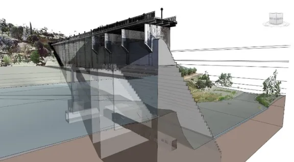 Modelo 3D de la presa de Atance