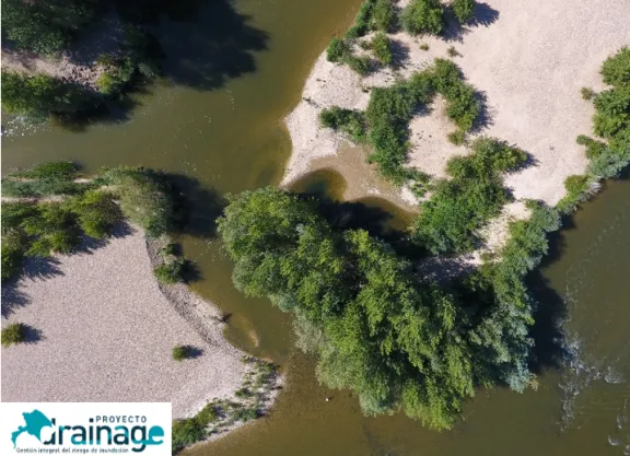 Parte del tramo del río Duero objeto de estudio