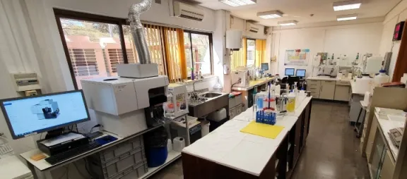Laboratorio de lixiviación