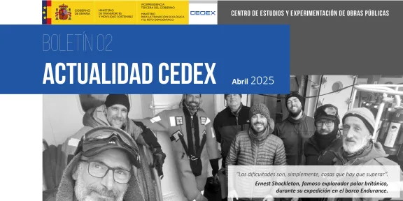 Recorte portada Boletin actualidad CEDEX Abril 2025