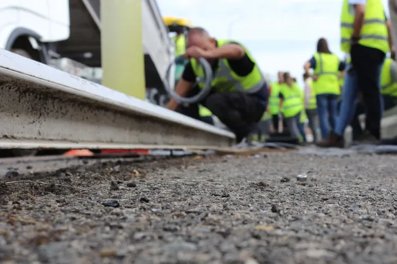 Ensayo de mezclas bituminosas en el CET