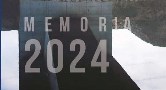 Detalle de la portada de la Memoria anual 2024 