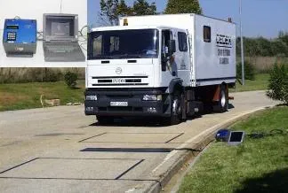 Camión en zona de pesaje