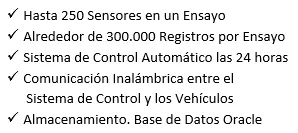 Características sistema comunicaciones Pista con CC