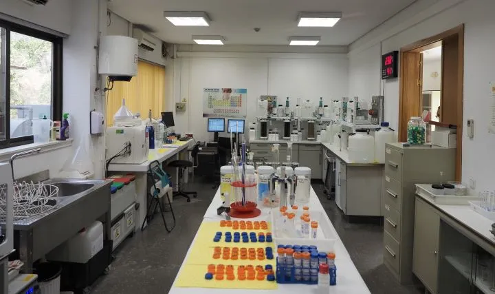 Laboratorio de lixiviación