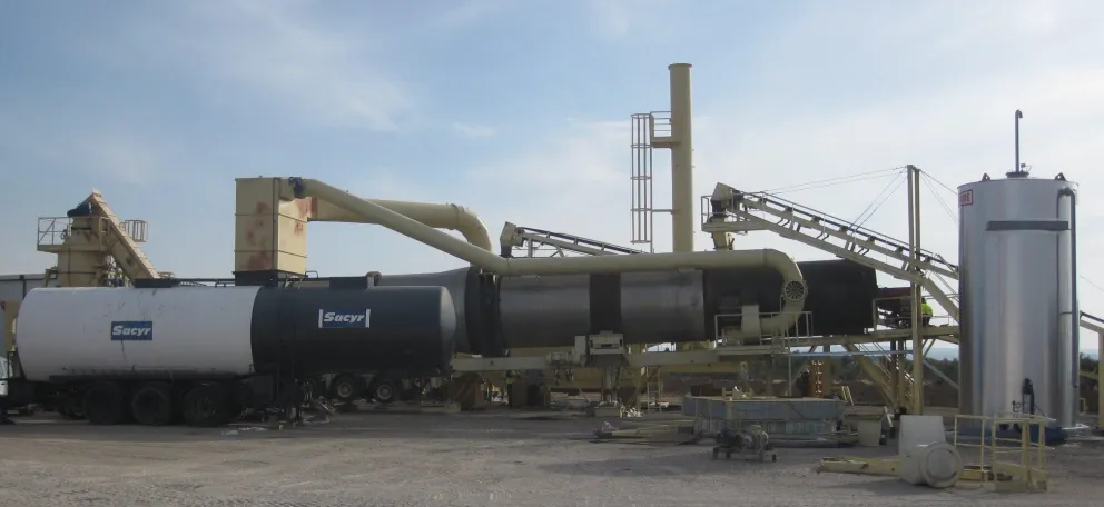 Planta prototipo para la fabricación de mezclas RTE (Sacyr)