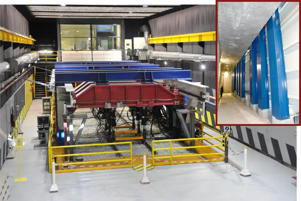 Vista general del cajón ferroviario