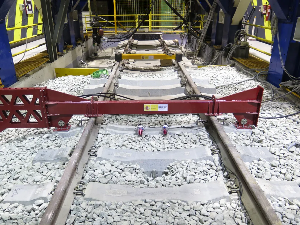 Ensayo de tiro sobre traviesa