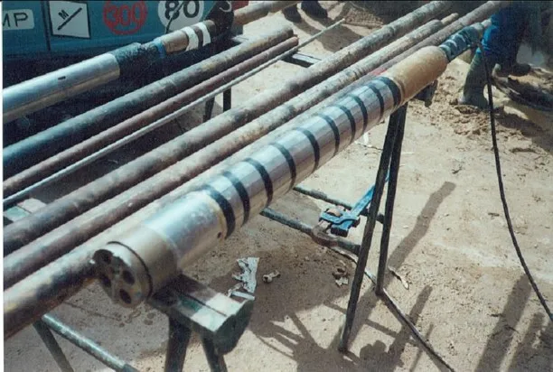 Detalle del autoperforador