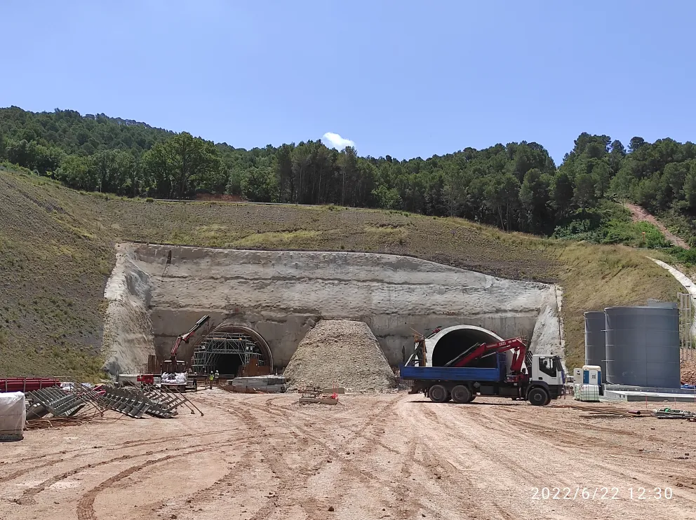 Contrucción de un túnel de carretera