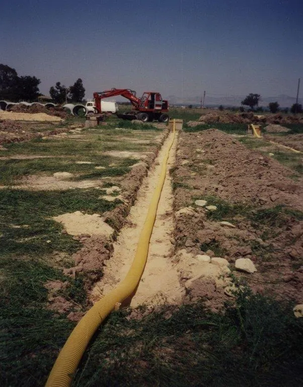 Detalle de la tubería en ensayo de campo