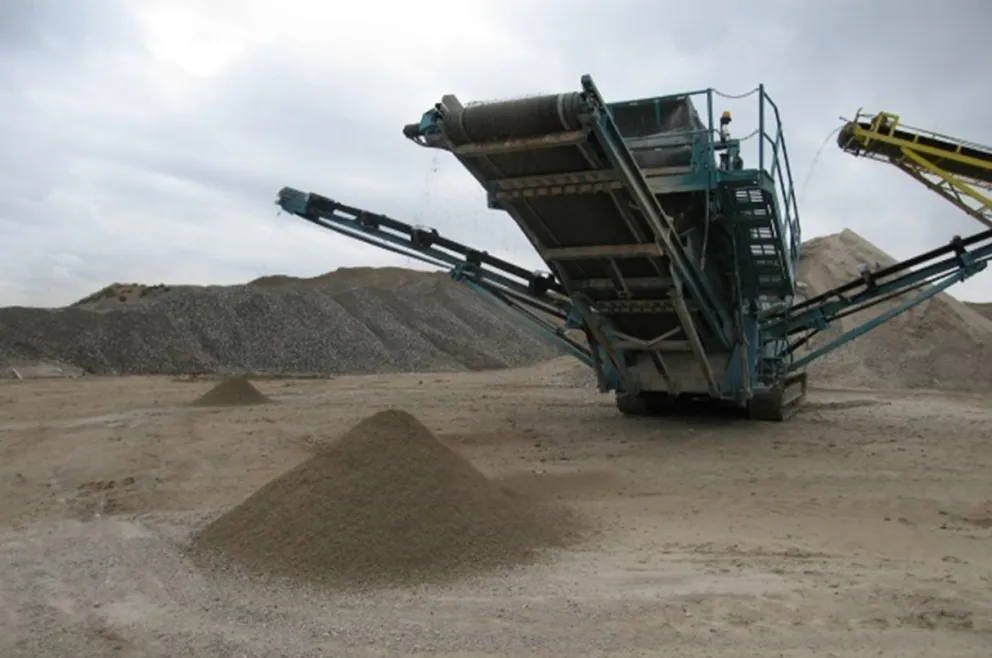 Foto de una planta de árido reciclado