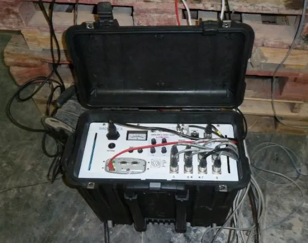 Foto de un sistema de adquisición portátil