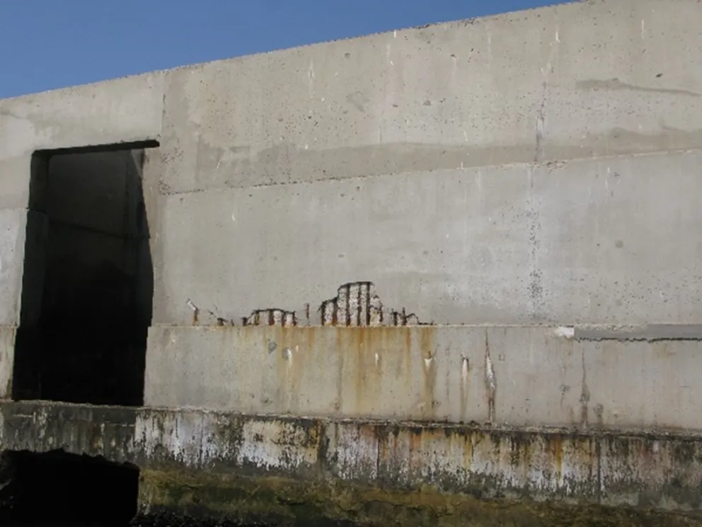 Foto de daños del dique de Algeciras