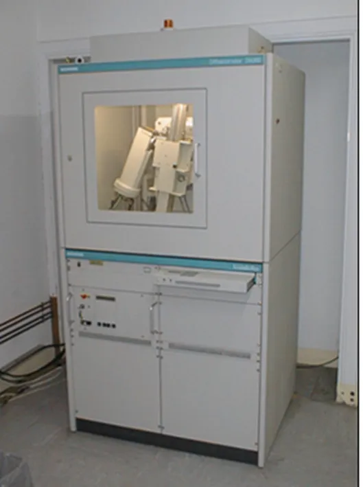 Foto del difractómetro de rayos X