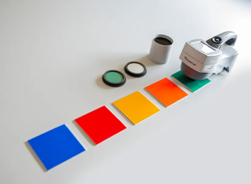 Foto del colorímetro