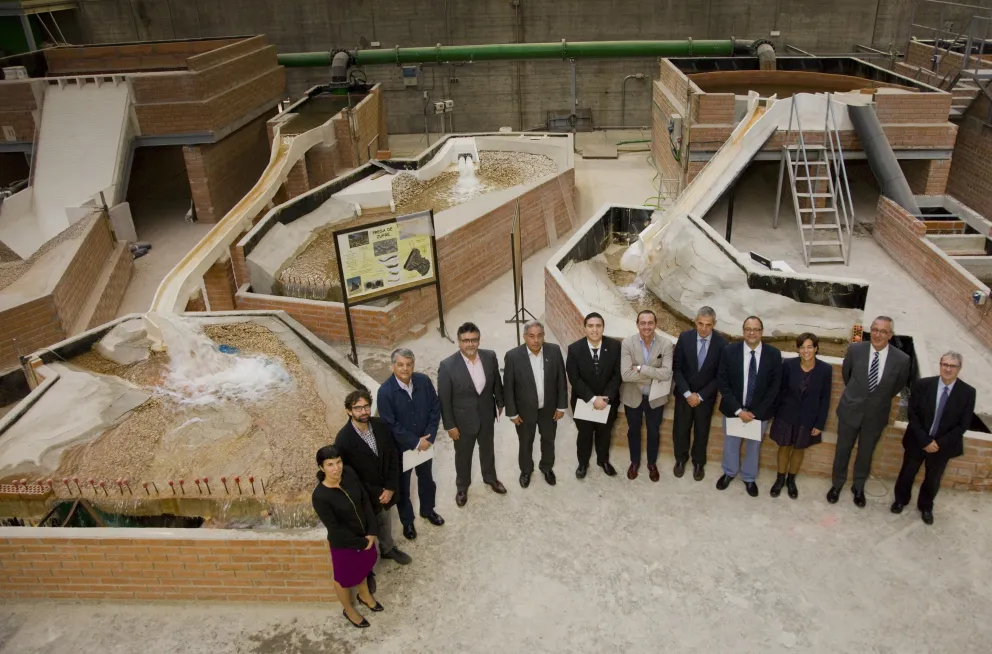 Visita CAF en el Laboratorio de Hidráulica