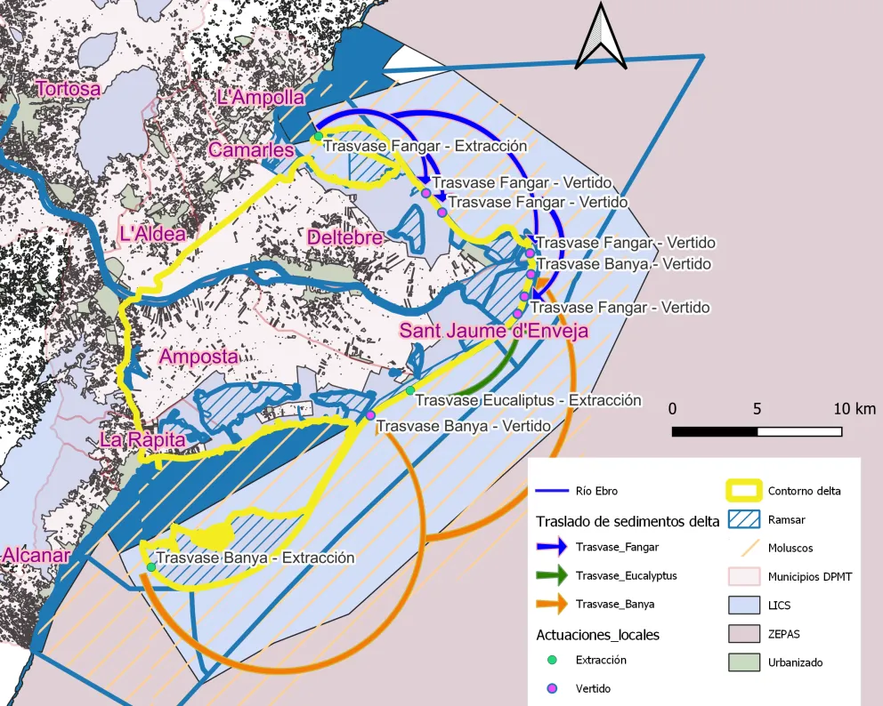 Base cartográfica del DAE del plan para la protección del Delta del Ebro