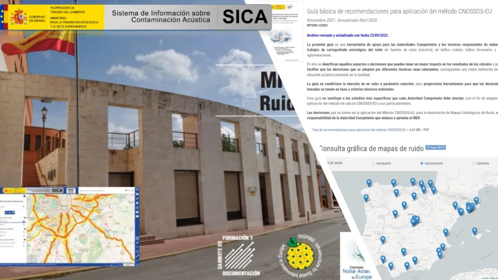 SICAWEB. portal Web del Sistema Nacional de Información sobre Contaminación Acústica, donde se pueden consultar datos relativos a mapas estratégicos de ruido y plenes de acción, elaborados por las autoridades competentes, datos de exposición al ruido de la población, y acceso a documentación y jornadas técnicas.