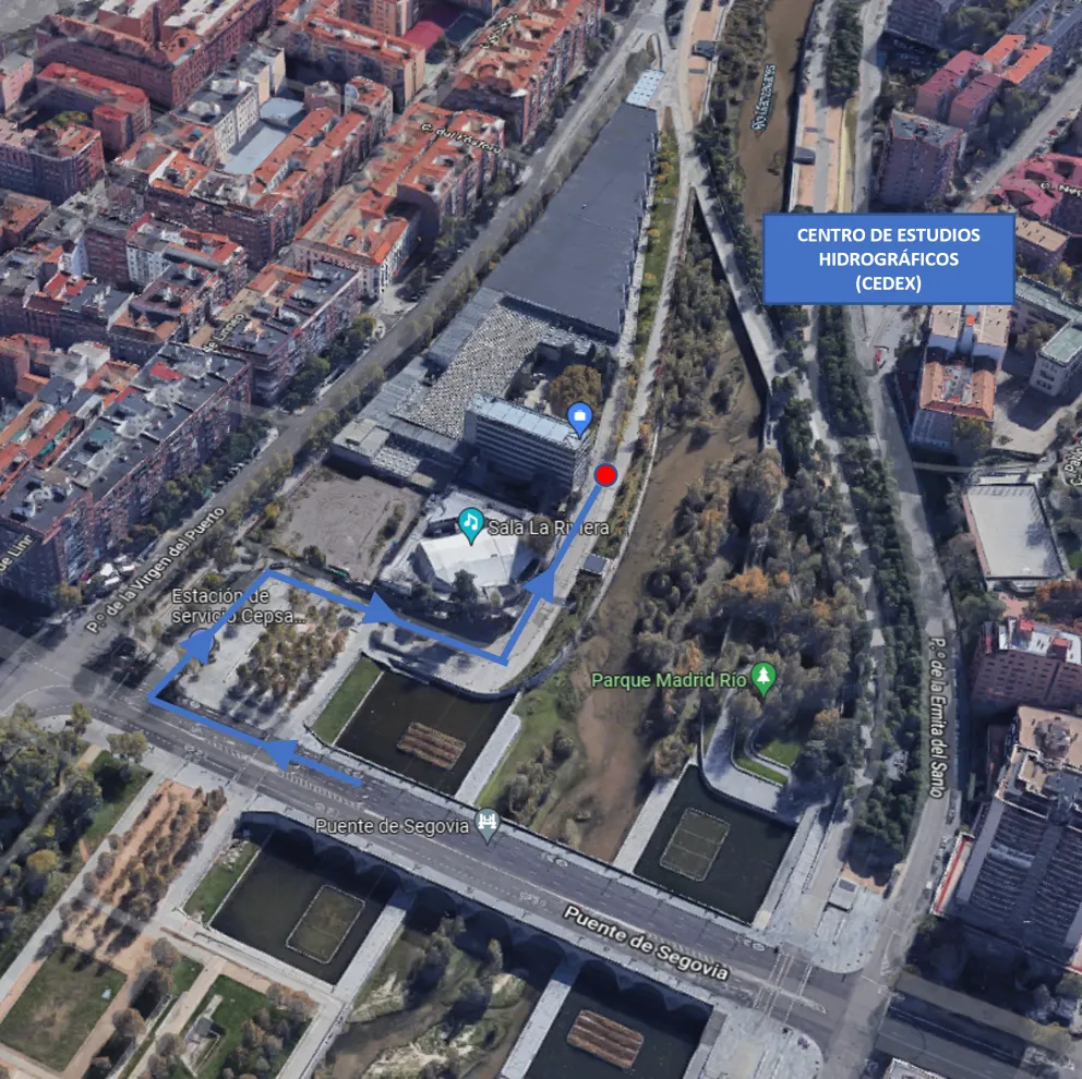 Acceso al Centro de Estudios Hidrográficos