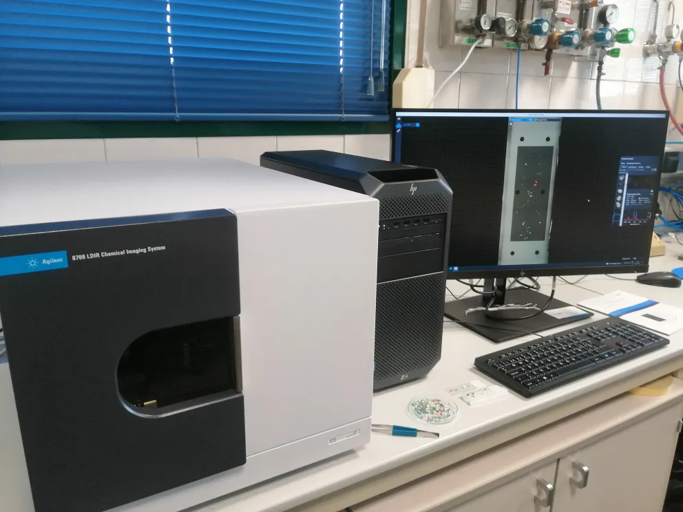 Imagen Espectroscopía directa por láser (LDIR)