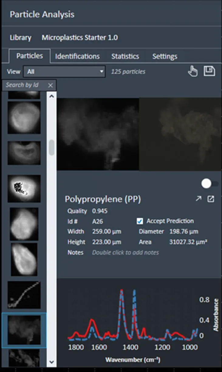 Imagen de Report: análisis de microplásticos e identificación de polímeros