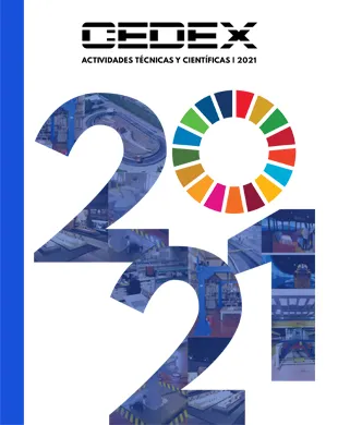 Portada de la Memoria 2021 del CEDEX