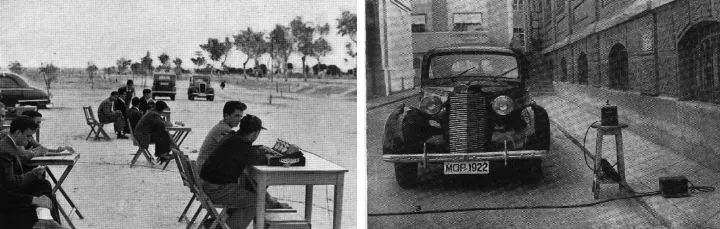 Aforos de trafico manuales y automáticos (años 50)