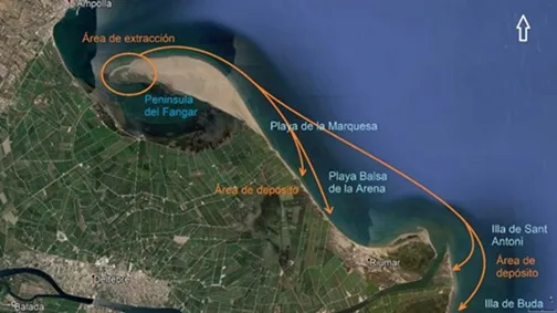 Imagen propuesta de actuación Delta del Ebro