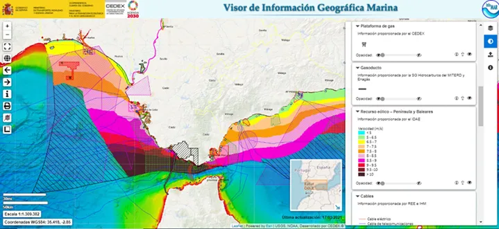 Imagen aplicación INFOMAR