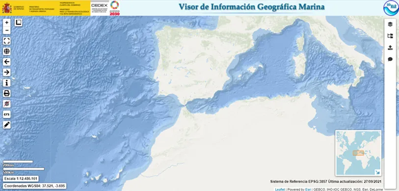 Imagen aplicación INFOMAR