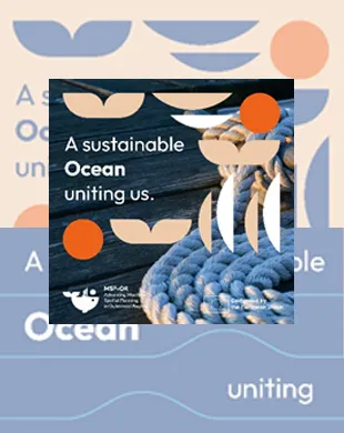 Cartel informativo A sustainable Ocean uniting us