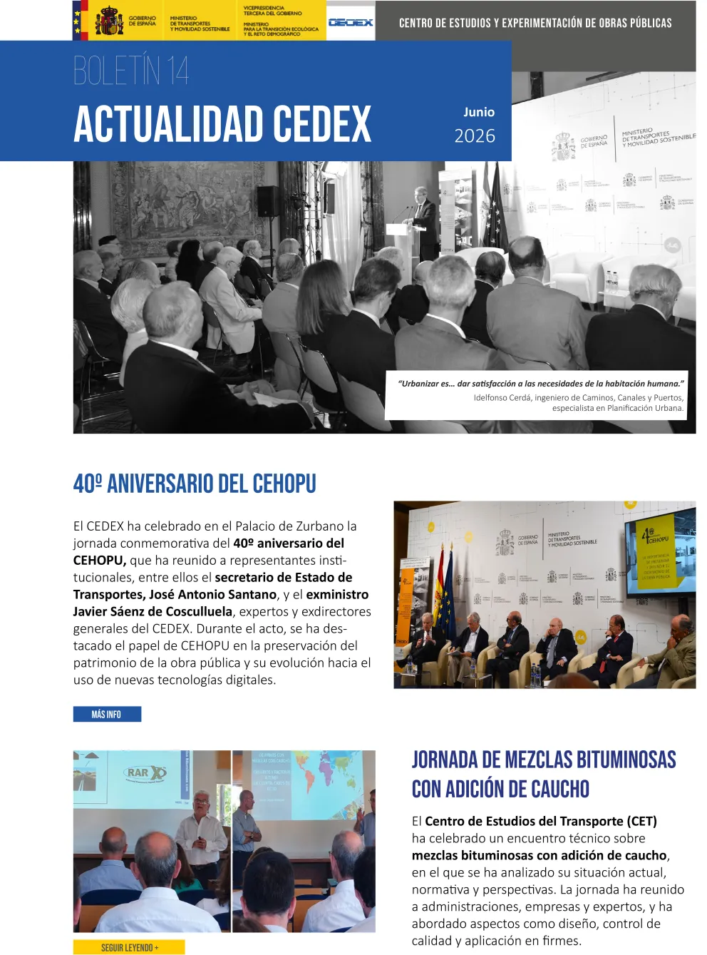 Portada Actualidad CEDEX Junio 2026