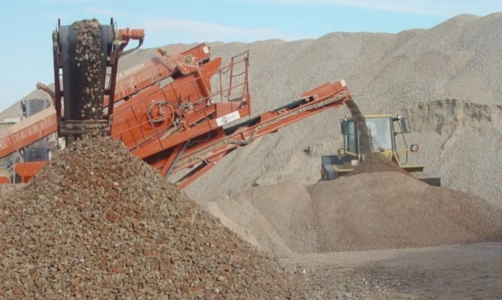 Trituración de RCDs para obtención de finos