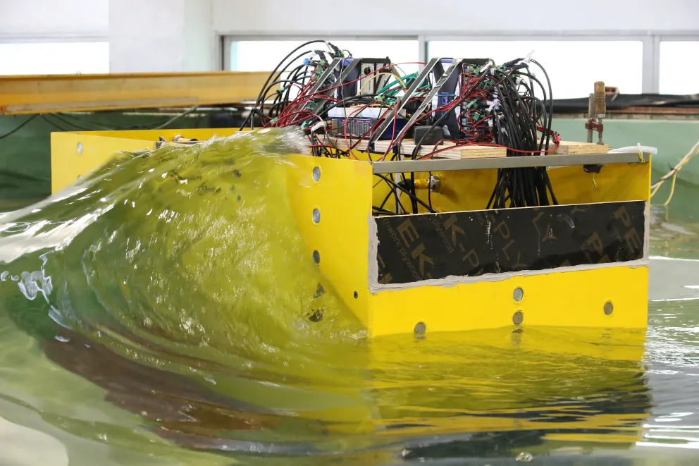 Modelo físico 3D de una estructura GBS para almacenamiento de hidrógeno