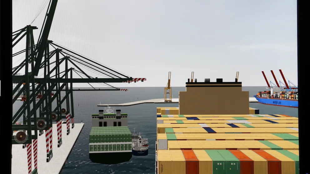 Imagen estudio de accidente en el simulador de maniobras de buques