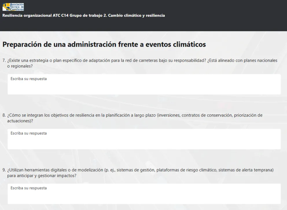 Encuesta realizada en los trabajos