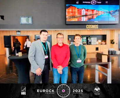 Técnicos del Laboratorio de Geotecnia presentes en el congreso EUROCK, Congreso Europeo de Mecánica de Rocas