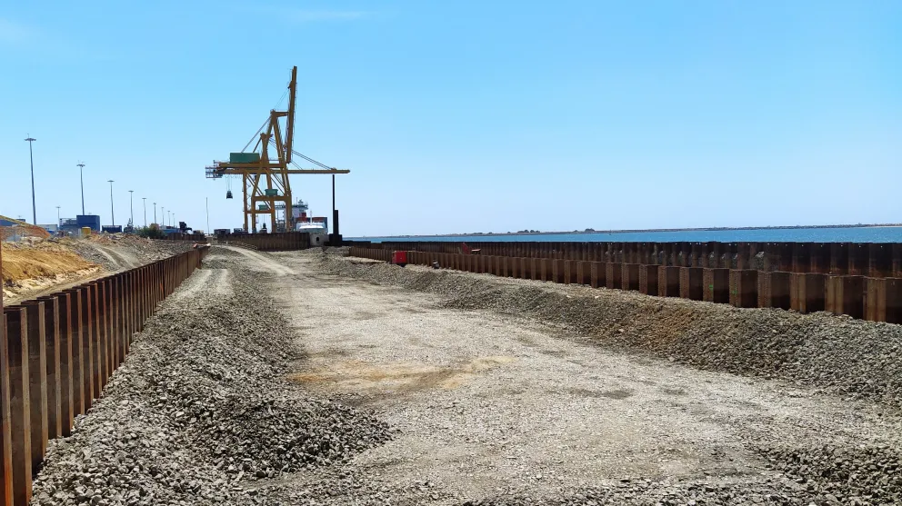 Imagen de un muelle portuario