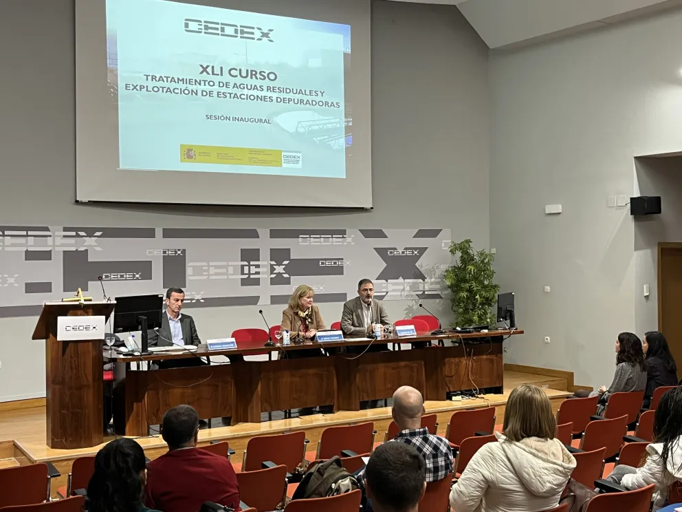 Inauguración del XLI Curso sobre Tratamiento de Aguas Residuales y Explotación de Estaciones Depuradoras