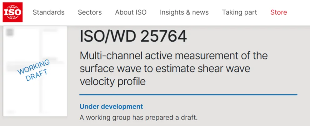 Recorte de web de una norma ISO