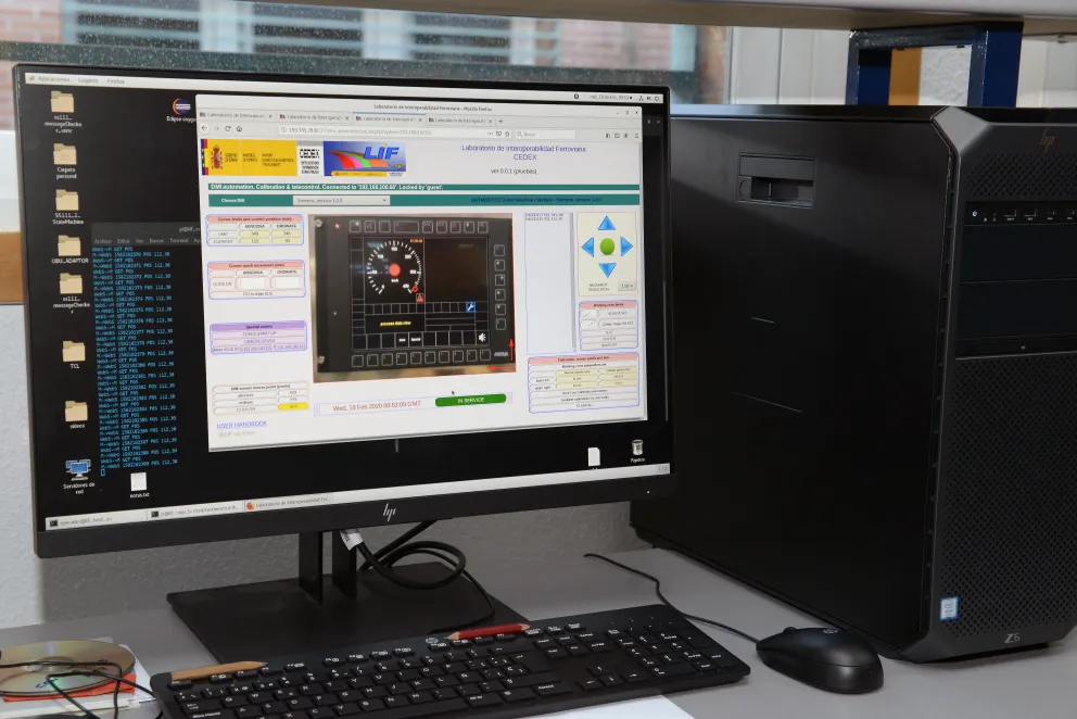display Laboratorio ERTMS
