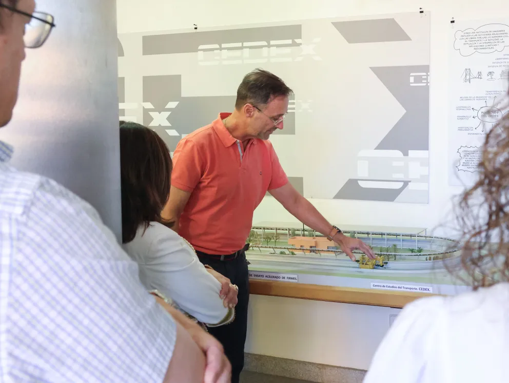 Julio de Lorenzo, responsable de la pista de ensayos del CET