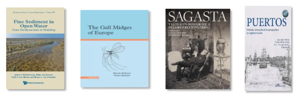 Muestra de libros del catálogo de la Red de Bibliotecas del CEDEX