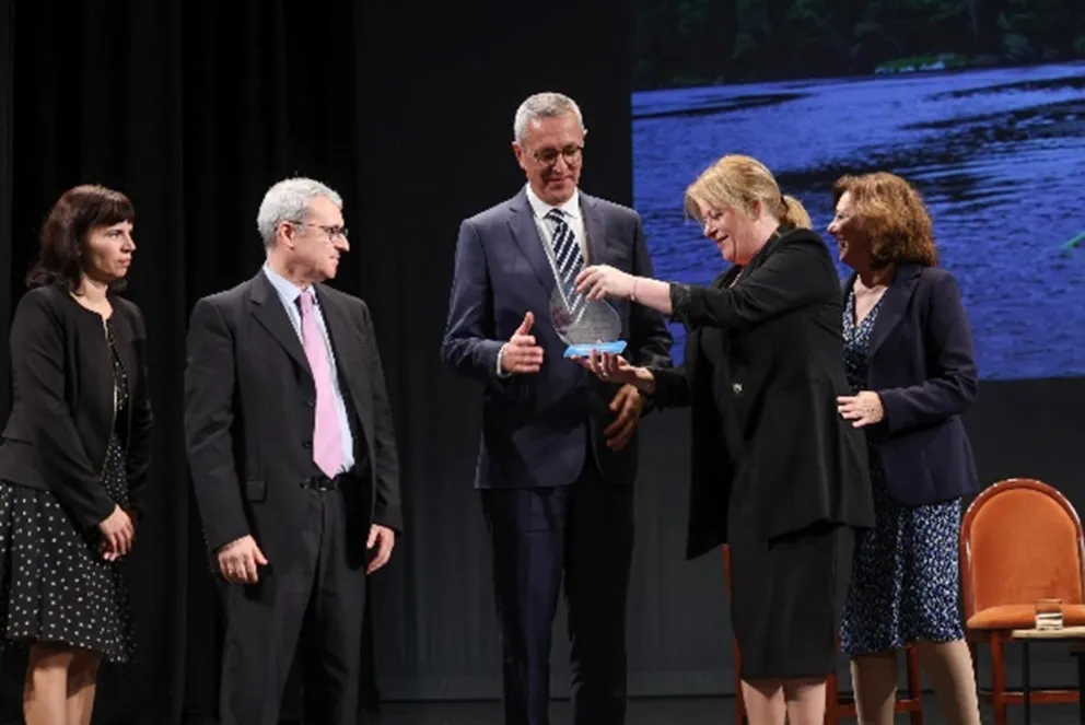 El CEH-CEDEX recogiendo el Premio Lorenzo Pardo