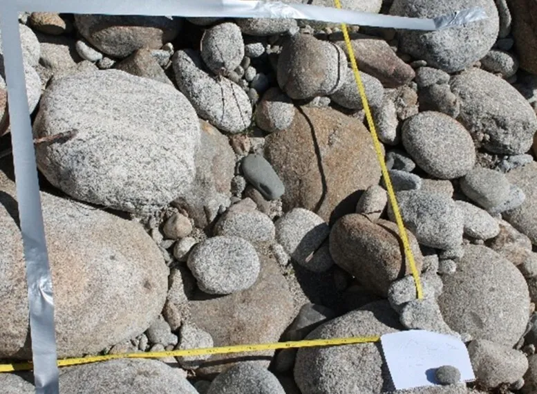 Muestreo de sedimentos en el río Tiétar