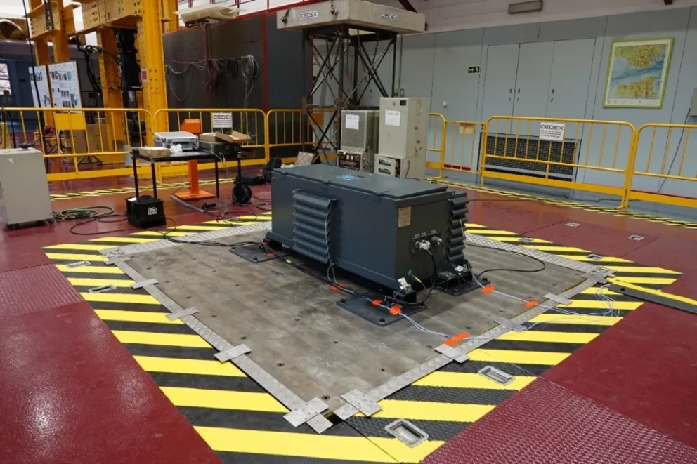 Simulador sísmico detalle