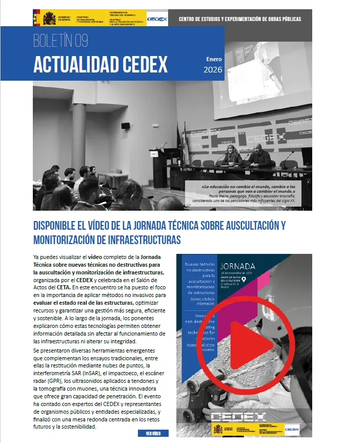 Boletín actualidad CEDEX 09