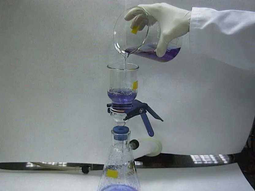 Filtración del precipitado final