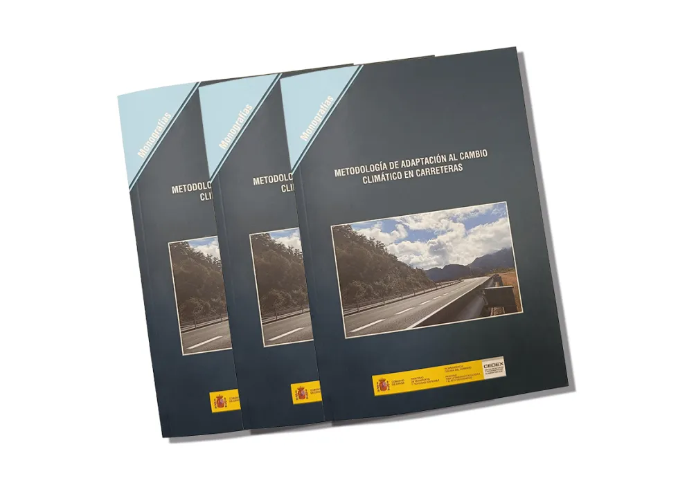 Portada de la monografía metodología de adaptación al cambio climático en carreteras